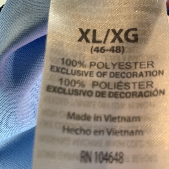 Ka Knights Apparel Carolina Polo Shirt Navy Blue Light Blue‎ XL - Picture 6 of 6